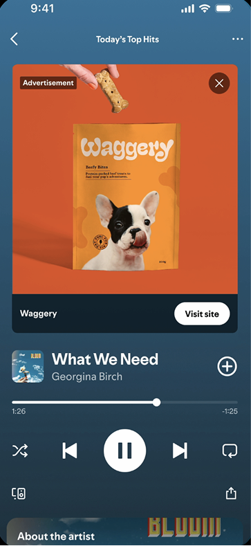 In-feed Display On Spotify Player